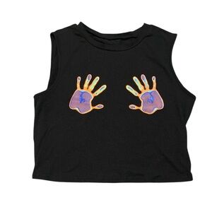 Infrared NWOT Handprint Tank Top